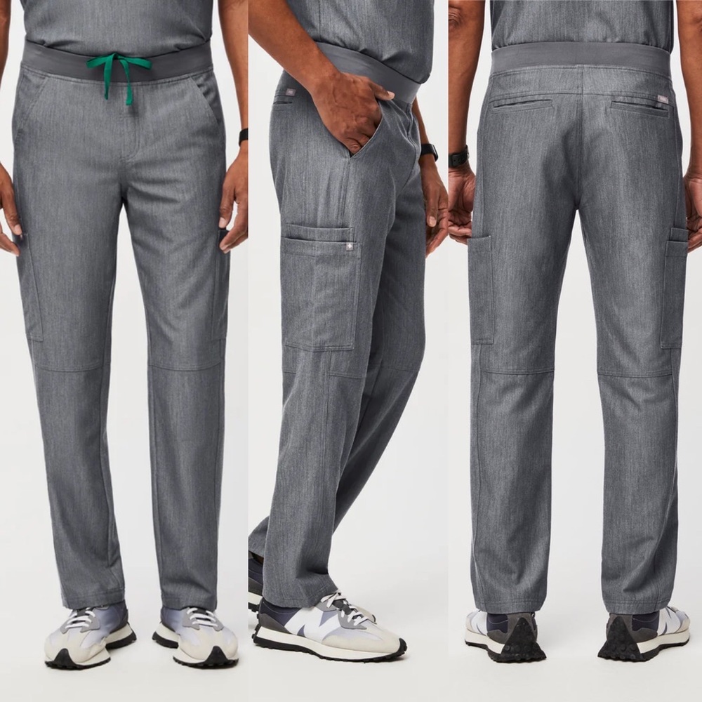 FIGS Axim Cargo Scrub Pants in Graphite Size Medium